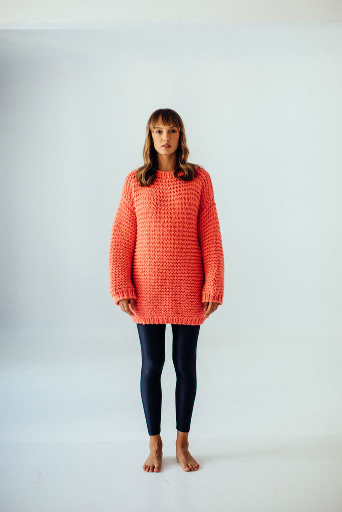 T-Shirt σε Χαλαρή Γραμμή με Στρογγυλή Λαιμόκοψη